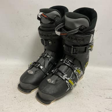 Used Salomon QST PRO 100 Mens DH Ski Boot Black And Grey 275 MP - M09.5 - W10.5 11855-S000194891