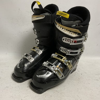 Used Salomon ENERGYZER 80 Mens DH Ski Boot Black And Gold 280 MP - M10 - W11 11855-S000194899