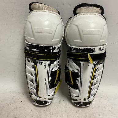 Used CCM SUPER TACKS AS1 Youth Shin Guards White/Black/Yellow 9" 11855-S000194883