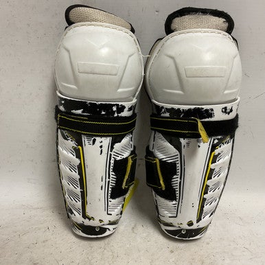 Used CCM SUPER TACKS AS1 Youth Shin Guards White/Black/Yellow 9" 11855-S000194883