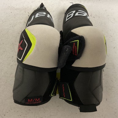 Used Bauer VAPOR 2X Junior Elbow Pads Grey And Lime MD 11855-S000194867