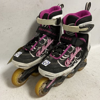 Used Rollerblade SPITFIRE XT G ADJ 2-5 Junior Rec Fitness Skates White Adjustable 11855-S000194850