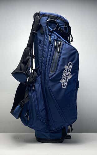 Titleist Fisher Island Stand Bag Blue 4-Way Divide Dual Strap Golf Bag