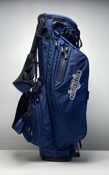 Titleist Fisher Island Stand Bag Blue 4-Way Divide Dual Strap Golf Bag
