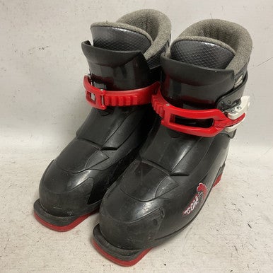 Used Alpina ZOOM Boys DH Ski Boot Black 215 MP - J03 11855-S000194911