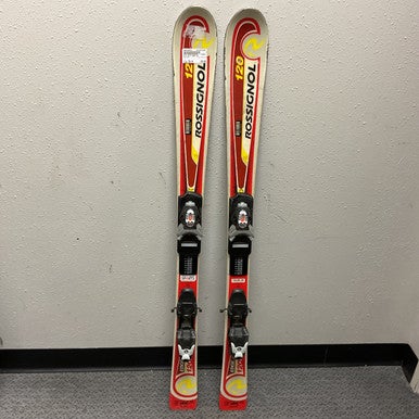 Used Rossignol EDGE JR Boys DH Ski/Binding Red 120 cm 11855-S000194912