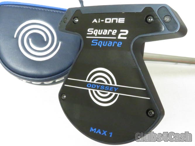 Odyssey Ai One Square 2 Square Max 1 Putter Stroke Lab SL90 34" +Cover Shop Wear