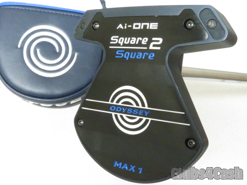 Odyssey Ai One Square 2 Square Max 1 Putter Stroke Lab SL90 34" +Cover Shop Wear