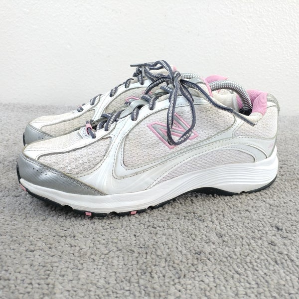 New Balance 496 Womens Size 6.5 D WIDE Running Shoes Walking Sneakers White Pink