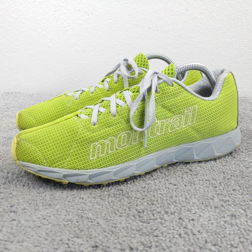 Montrail Rogue Fly Trail Womens Size 11 Running Shoes Green Yellow Low Top
