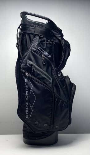 Sun Mountain C130 Cart Bag Black 14-Way Divide Single Strap Golf Bag