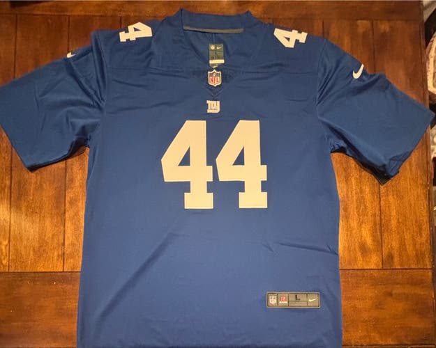 Cam Skattebo #44 New York Giants Stitched Blue Jersey Adult Large - NWT