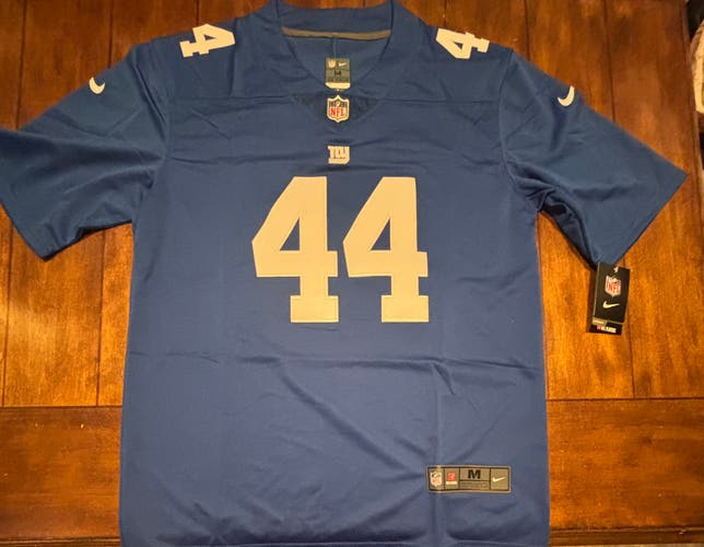 Cam Skattebo #44 New York Giants Stitched Blue Jersey Adult Medium - NWT