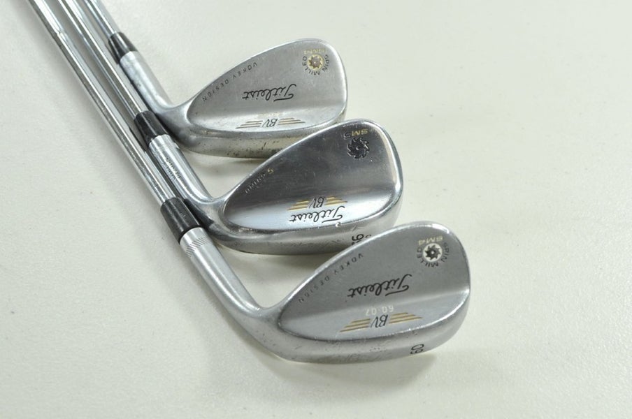 Titleist Vokey SM4/SM5 Tour Chrome 52*, 56*, 60* Wedge Set Right Steel # 206040