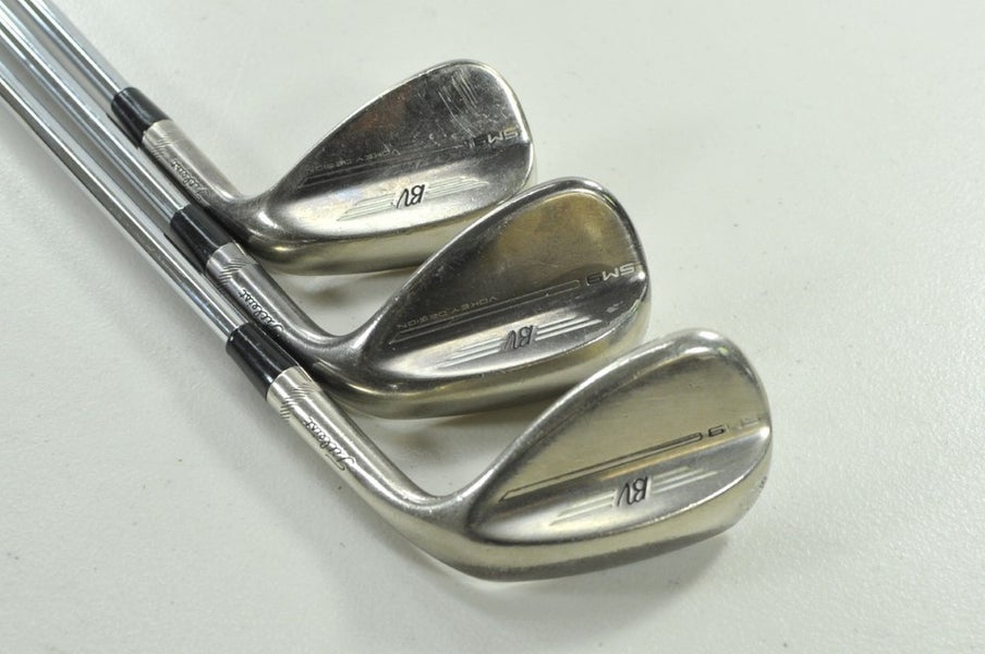 Titleist Vokey SM9 Brushed Steel 50*, 54*, 60* Wedge Set Right Steel # 205685