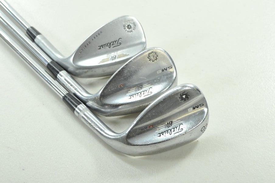 Titleist Vokey SM6/SM4 Tour Chrome 52*, 56*, 60* Wedge Set Right Steel # 206037