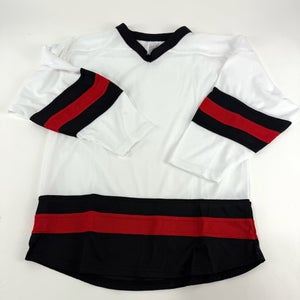 New White/Red/Black AK Practice Jersey | Youth XL