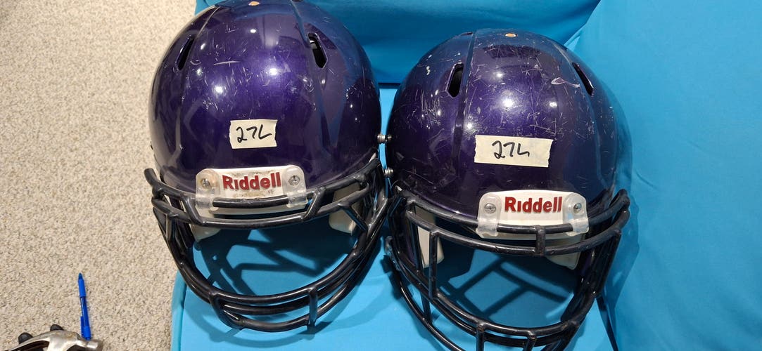 2 Adult Large Riddell Speed Helmet (Used)