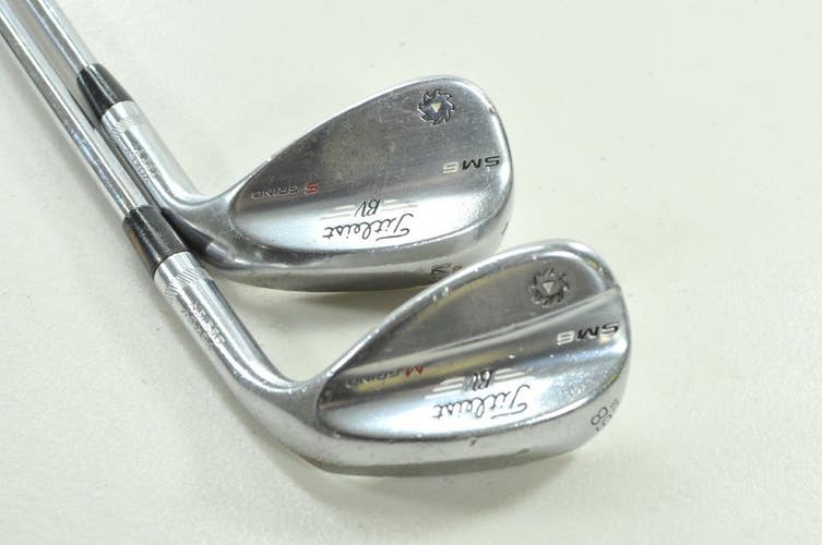 Titleist Vokey SM6 Tour Chrome 54*, 58* Wedge Set RH Wedge Flex Steel # 206342