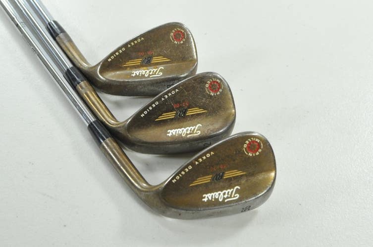 Titleist Vokey Spin Milled 2009 Oil Can 48*, 52*, 56* Wedge Set RH Steel #206401