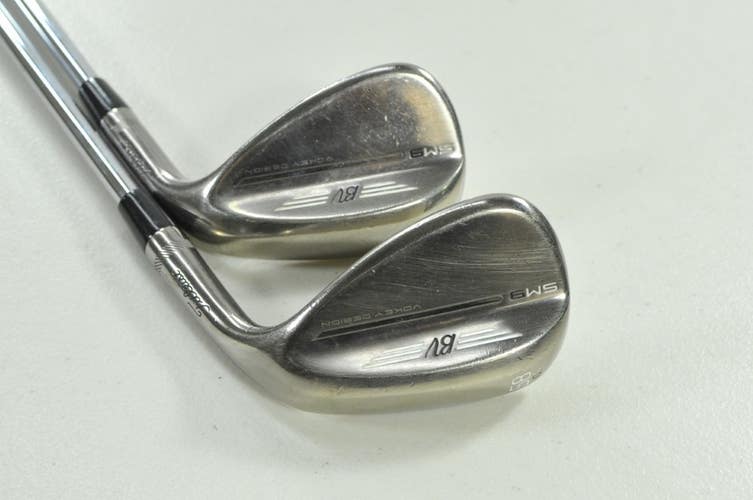 Titleist Vokey SM9 Brushed Steel 54*, 58* Wedge Set RH Wedge Flex Steel # 206408