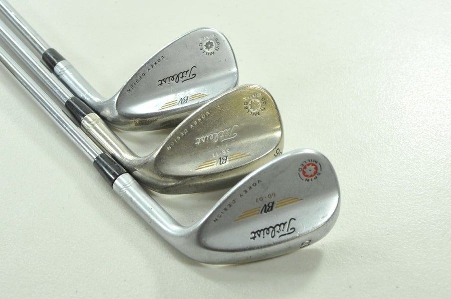 Titleist Vokey SM4 Tour Chrome 52*,56*,60* Wedge Set Right Steel # 206344