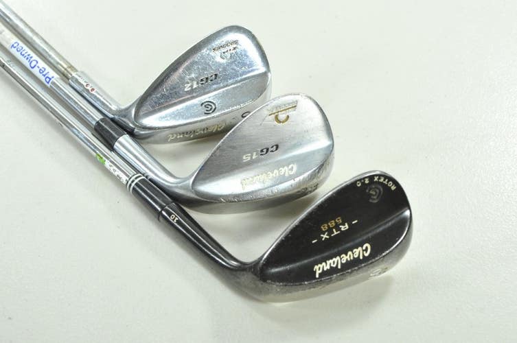 Cleveland CG12 Chrome 50*, 56*, 60* Wedge Set Right DG Wedge Flex Steel # 206472