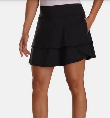 FootJoy Womens Layered Golf Skirt Skort Color: Black - Extra Large XL NEW!