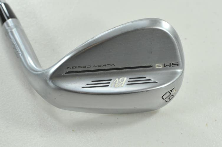 Titleist Vokey SM9 Tour Chrome 60*-04T Wedge Right BV Wedge Flex Steel # 205391