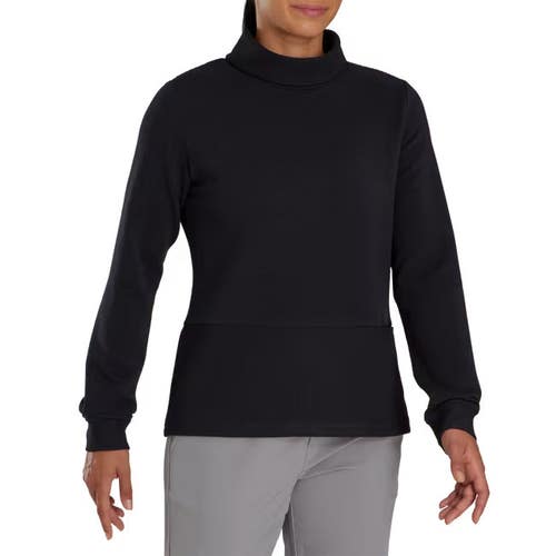 FootJoy Golf Womens Ottoman Ribbed Pullover Sweater Black Choose Size NEW!