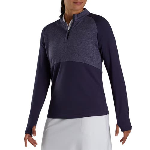 FootJoy Womens Half-Zip Mid-Layer Pullover w/ Logo Navy Medium (M) NEW!
