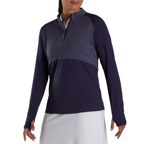 FootJoy Womens Half-Zip Mid-Layer Pullover w/ Logo Navy Medium (M) NEW!