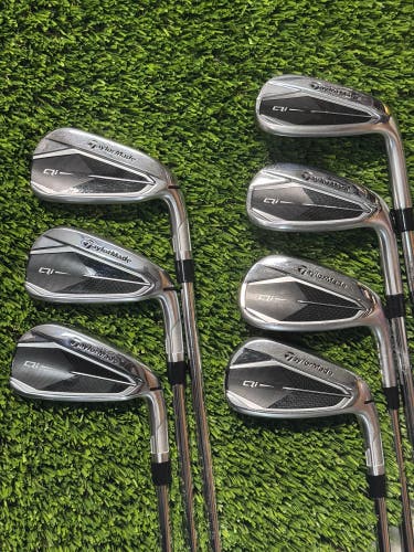 Right Handed TaylorMade Qi 2024 Iron Set 5-PW, AW KBS MAX MT 85 Regular Flex