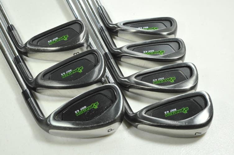 Bombtech 4.0 Black 4-PW Iron Set Regular Flex Right Steel # 205566