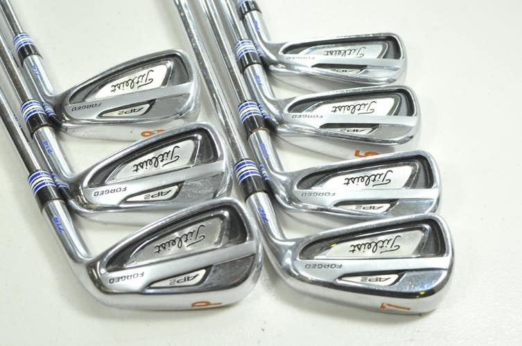 Titleist 714 AP2 4-PW Iron Set X-Stiff Flex Right KBS $-Taper 130 Steel # 206157