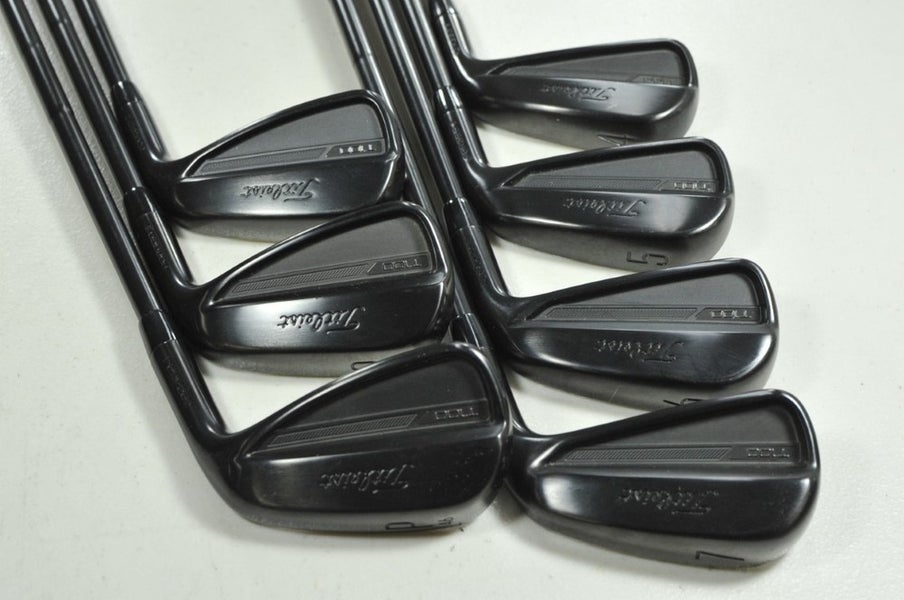 Titleist T100 2023 Limited Black 4-PW Iron Set X-Stiff RH AMT X100 Steel #206400