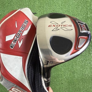 Tour Edge Exotics XCG4 Fairway Wood 3 Wood 3W 15 Motore Stiff Flex Left Handed