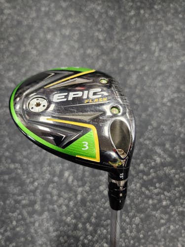 Used Callaway EPIC FLASH Mens Fairway Wood RH 3 Wood 11849-S000033659
