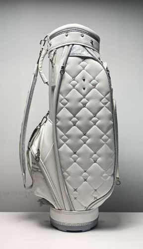 XXIO Royal Edition Cart Bag White 5-Way Divide Single Strap Golf Bag