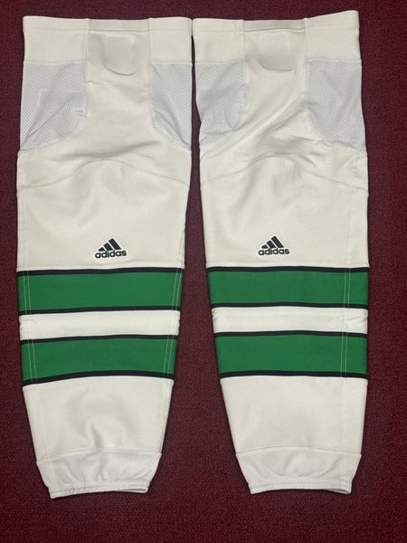 University of North Dakota White Senior Adidas Socks Pro Stock Game Socks  (New)