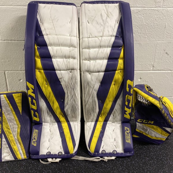 Senior CCM Extreme Flex III Goalie Full Set – 36+1 | Pro Stock White (READ DESCRIPTION)
