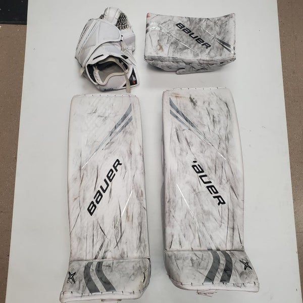 Used Pro Stock Bauer Vapor 2X Pro Full Set Goalie Pads – OHL – Medium/34+1"(READ DESCRIPTION)