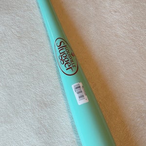 NEW 34"/33oz Louisville Slugger Genuine 110 Maple Wood Baseball Bat Mint Green/Red Metallic