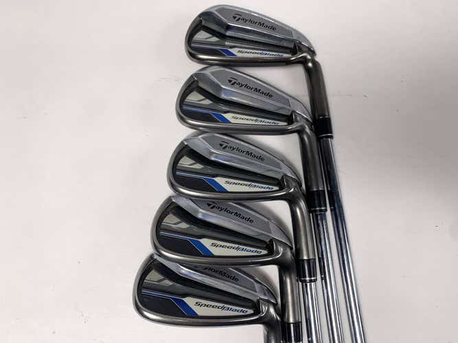 TaylorMade Speedblade Iron Set 6-PW VeloxT 95g Regular Steel Mens RH