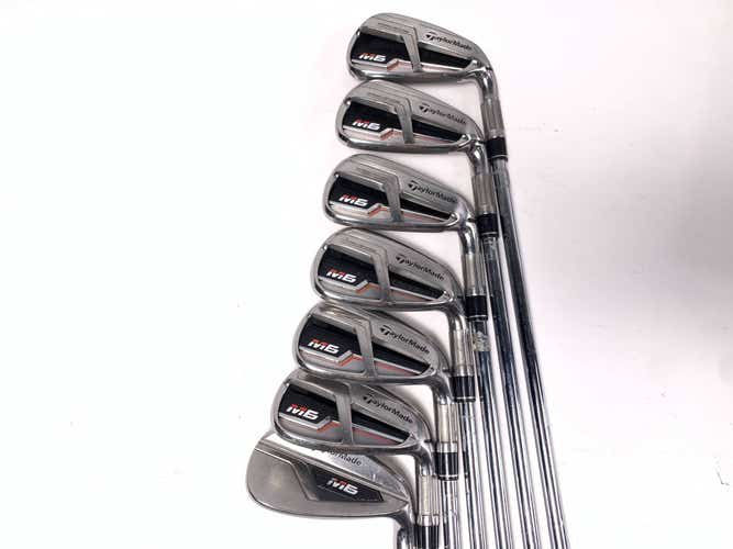 TaylorMade M6 Iron Set 5-PW+GW KBS Max 85g Stiff Steel Mens RH