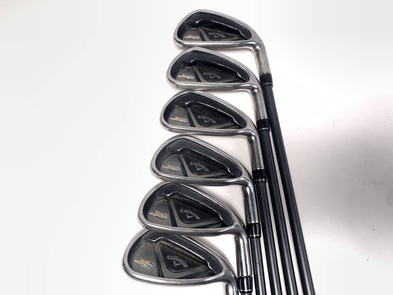Callaway X2 Hot Iron Set 5-PW 2* Flat 60g Regular Graphite Mens RH +1''