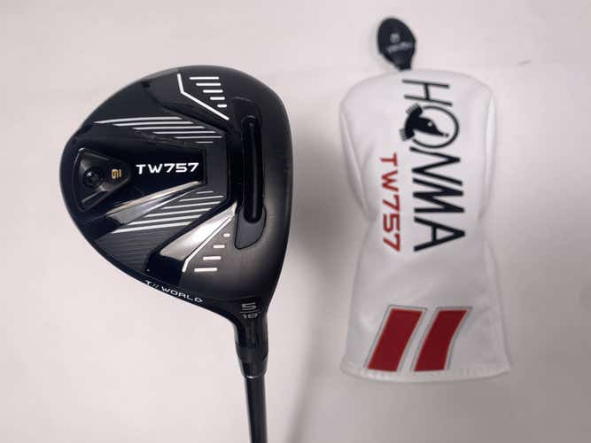 Honma TW757 5 Fairway Wood 18* Vizard TW757 50g Stiff Graphite Mens RH HC