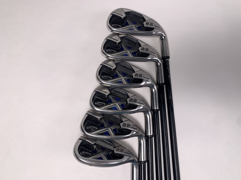 Callaway X-22 Iron Set 6-PW+SW 75g Regular Graphite Mens RH