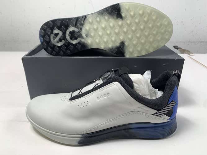 ECCO S-Three Waterproof Golf Shoes White Men's SZ 11-11.5 (102914 60356)