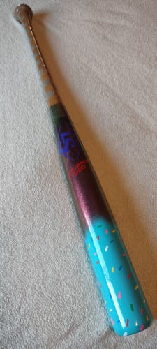 Ice Cream 29"/27oz Louisville Slugger 243 Maple Wood Baseball Bat Galaxy Pink Green/Blue/Natural